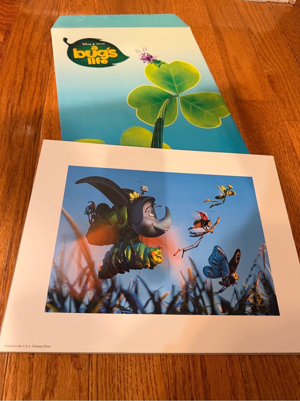 A Bug's Life Blue Illustrated Poster - Vibrant Wall Art